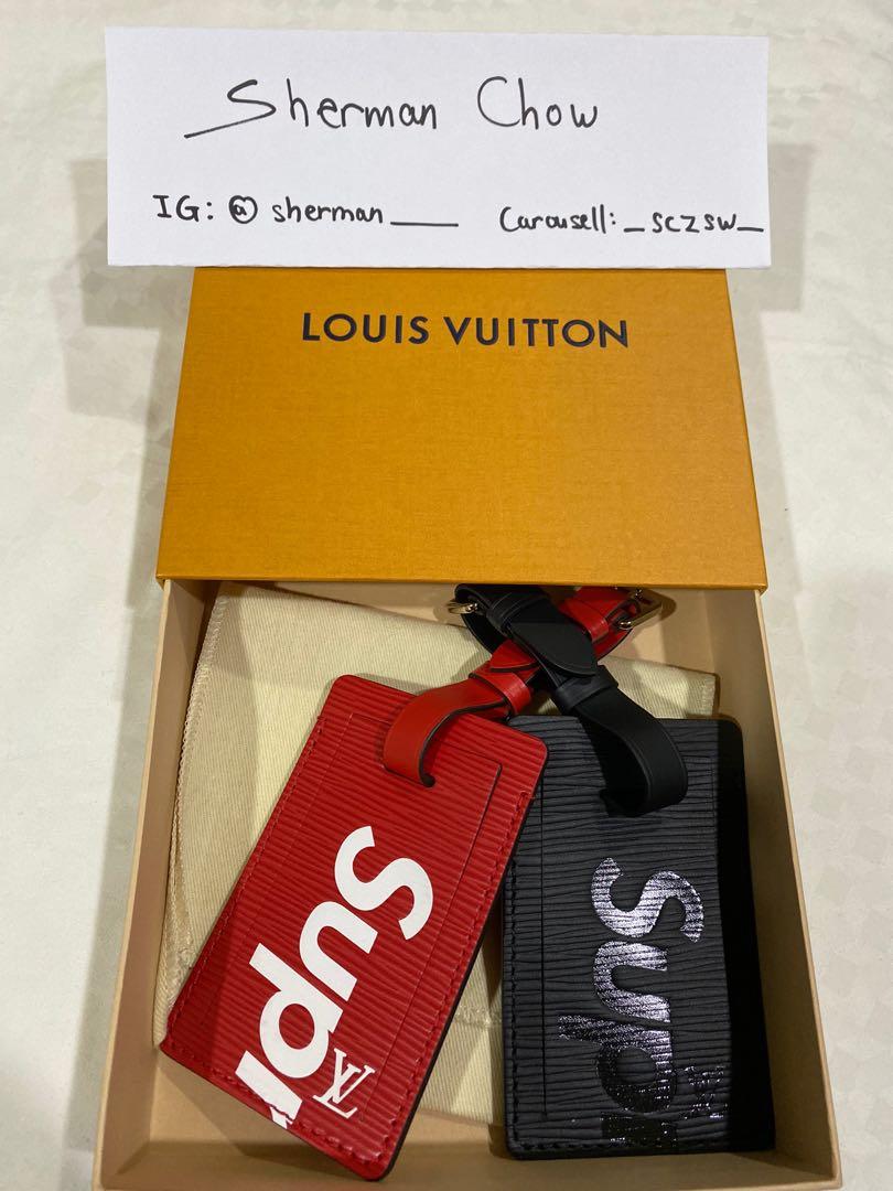 Louis Vuitton x Supreme Luggage Tag Set