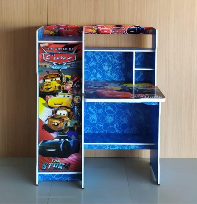 Meja Belajar Motif Karakter Cars Tinggi 120 Cm Perabotan Rumah Di Carousell