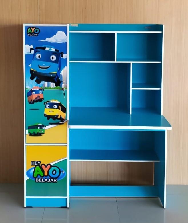 Meja Belajar Motif Karakter Tayo Tinggi 150 Cm Perabotan Rumah Di Carousell