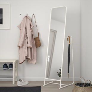 Mirror With Clothes Rack Furniture Others On Carousell