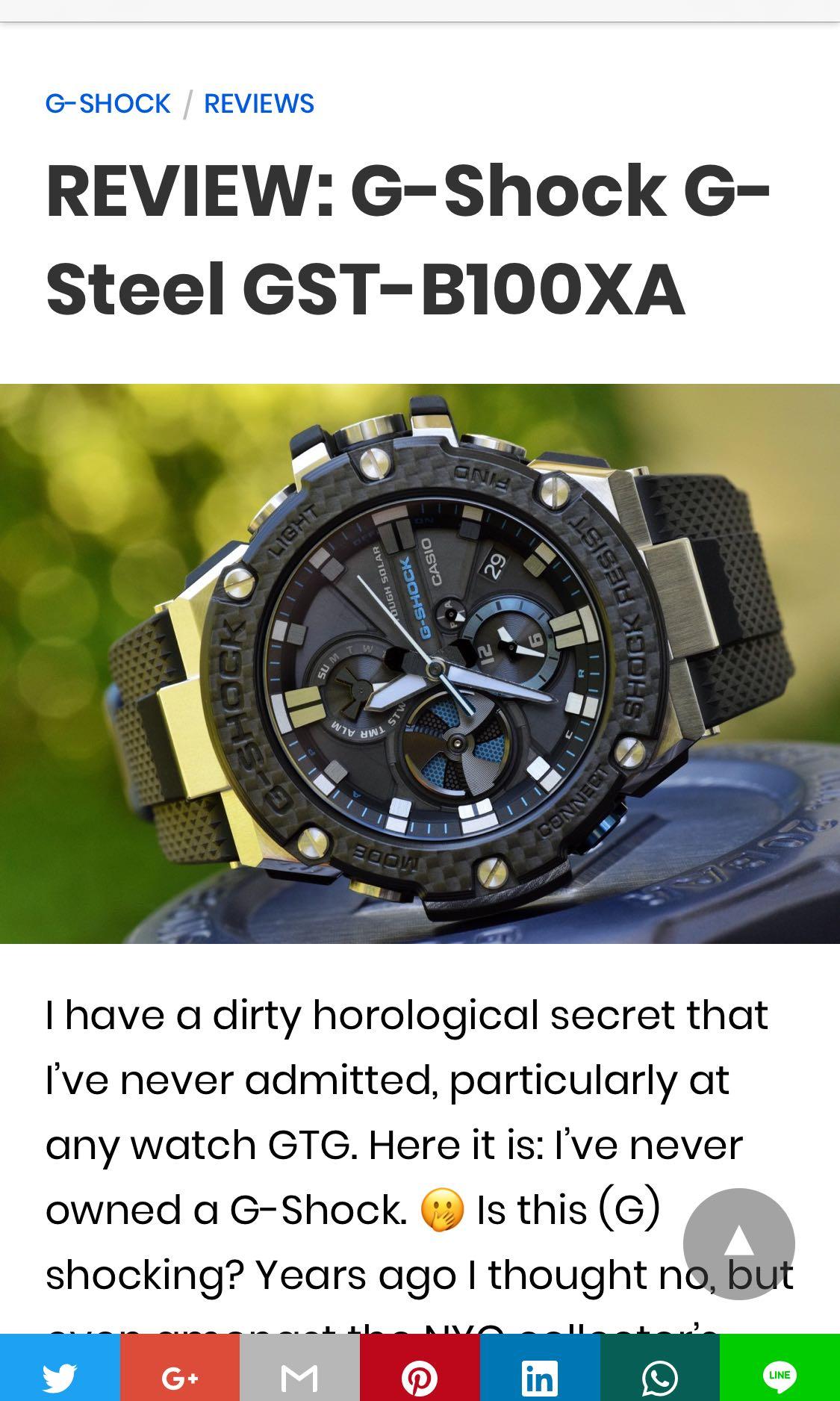 New Casio G Steel GST B100XA 1A Luxury Watches on Carousell
