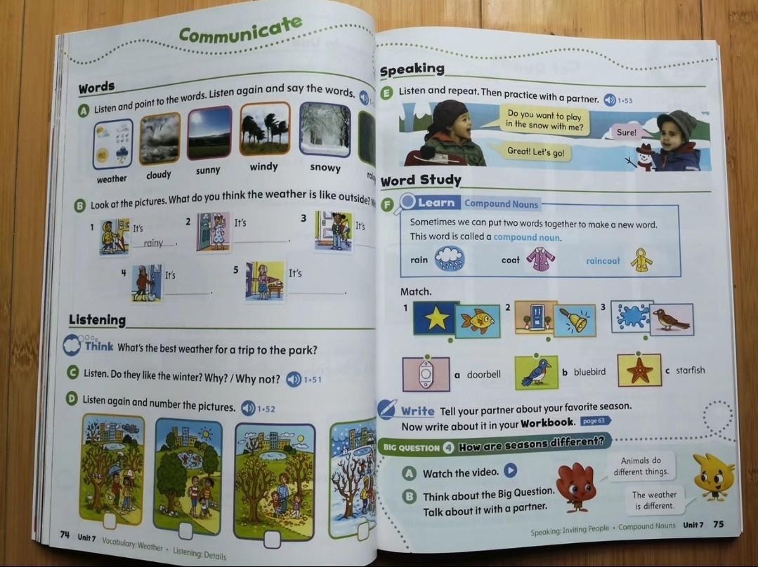 Oxford Discover Level 1 3 Student Book Workbook 6 Books Books