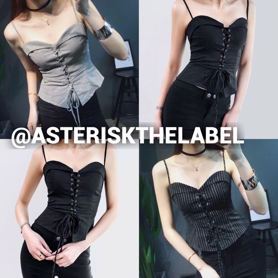lace up bustier top