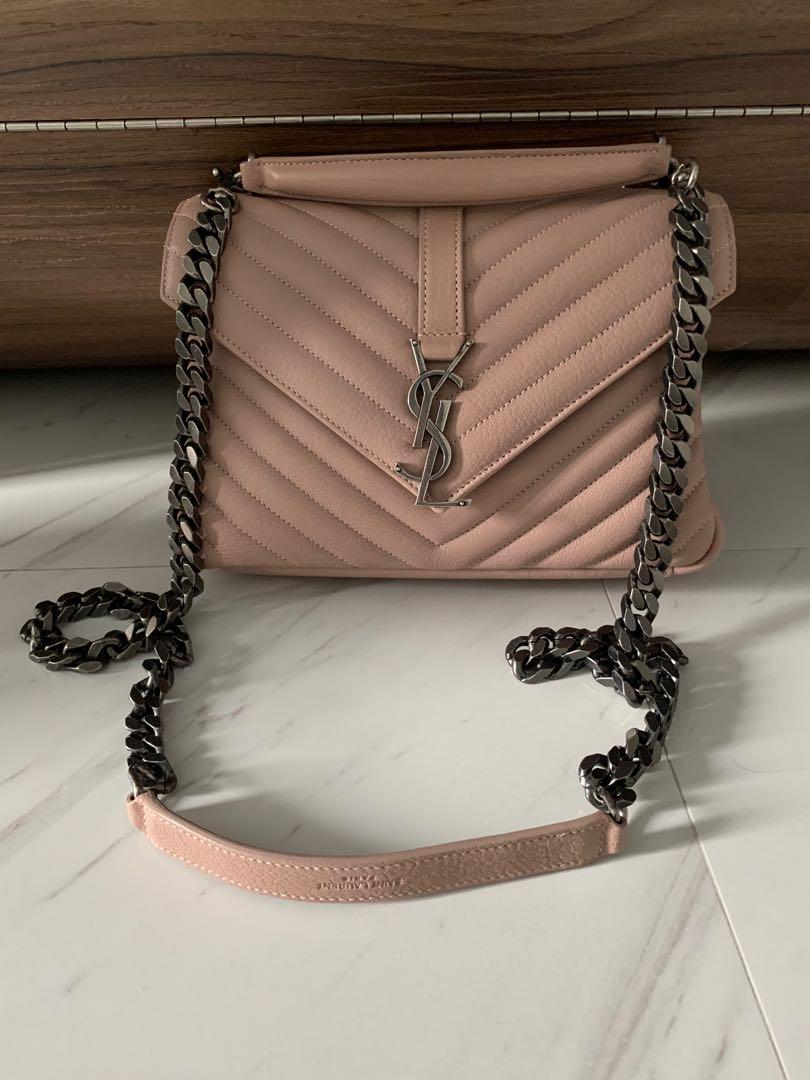 Authentic Saint Laurent Antique Rose Medium College Bag – Luxe Touch Luxury  Resale