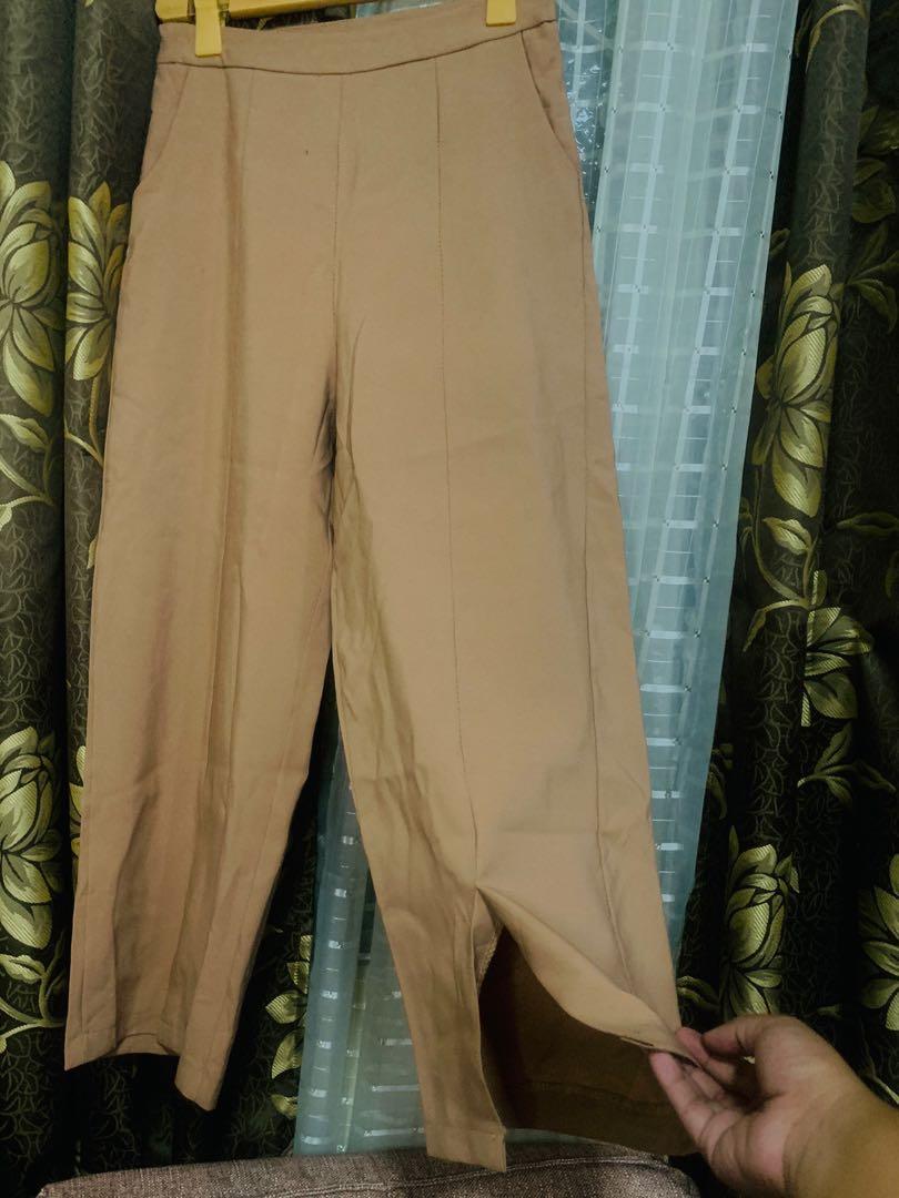 Slacks square pants formal attire Women s Fashion Bottoms