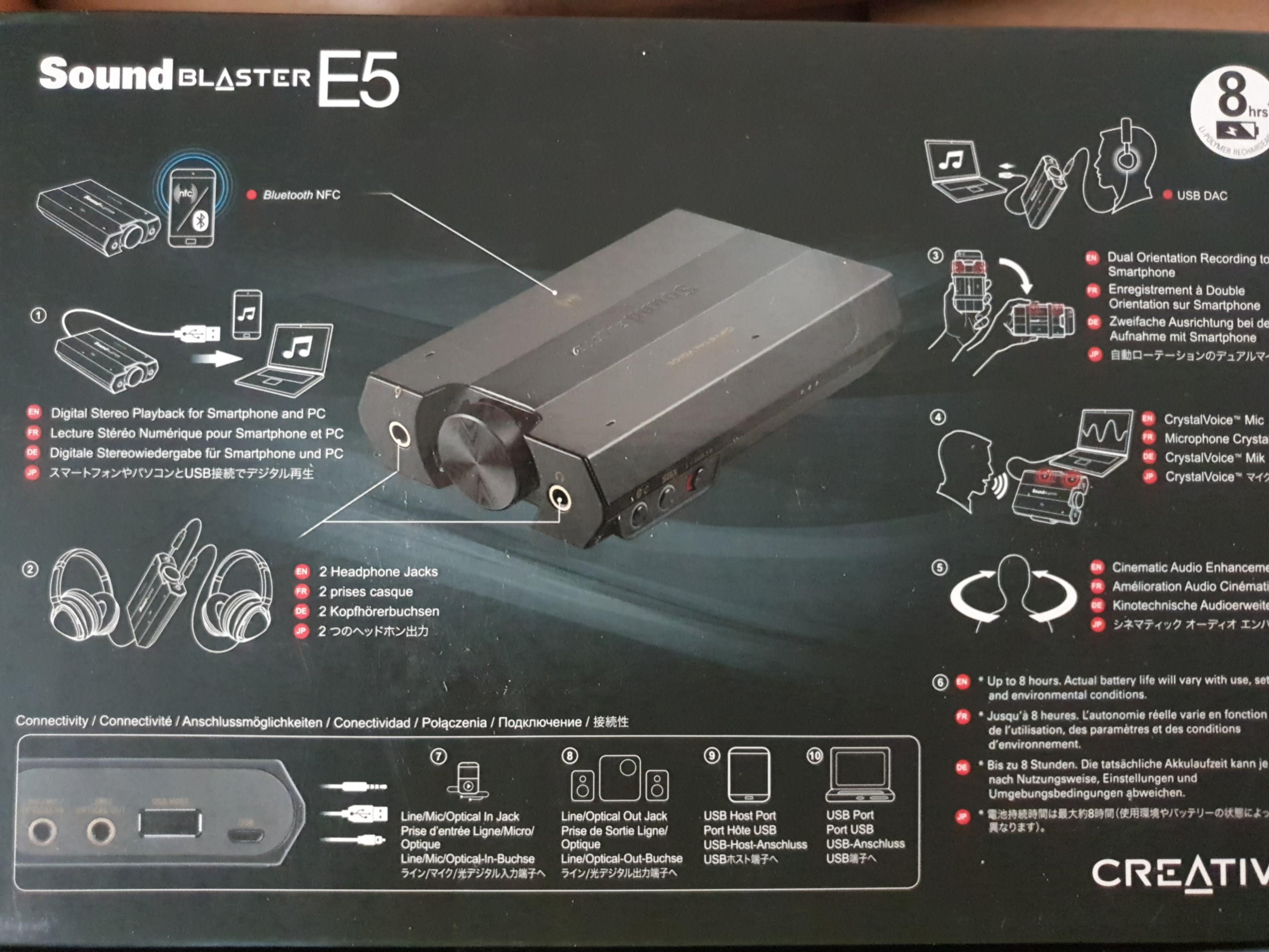 Creative e5 dac best sale