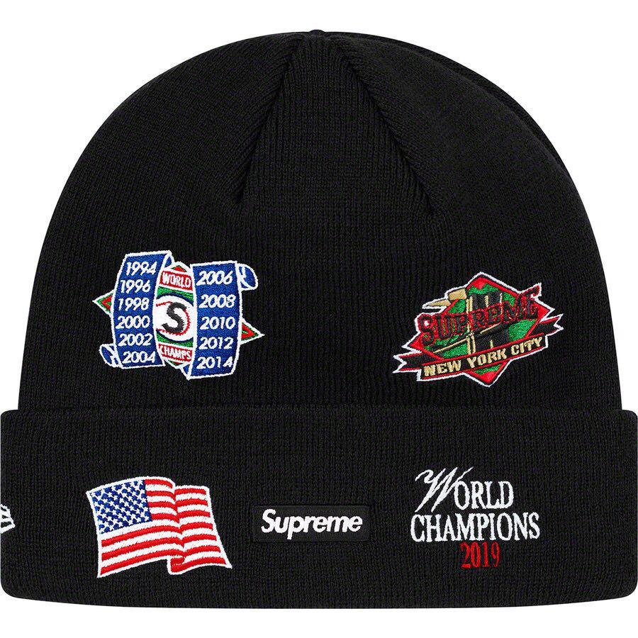 supreme new era championship beanie