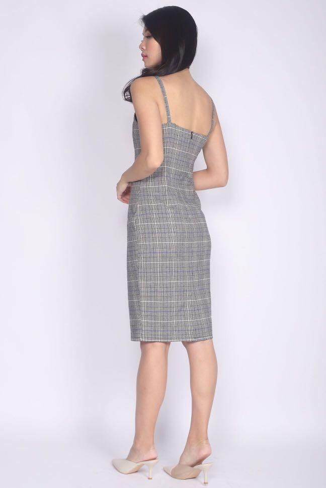 Robe New York & Company Sans Manches à Carreaux Blancs - Taille 8 | Occasion Très Bon état