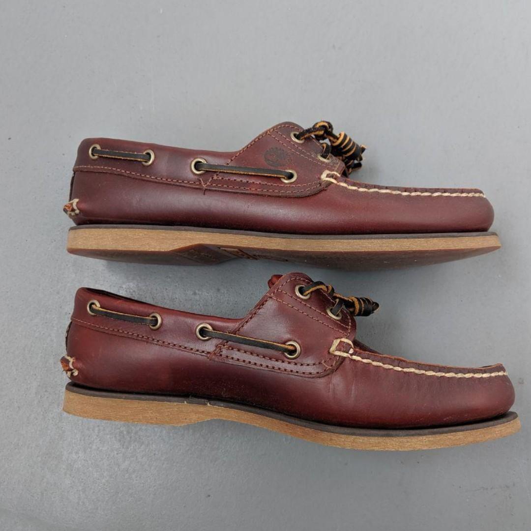 timberland leather loafers