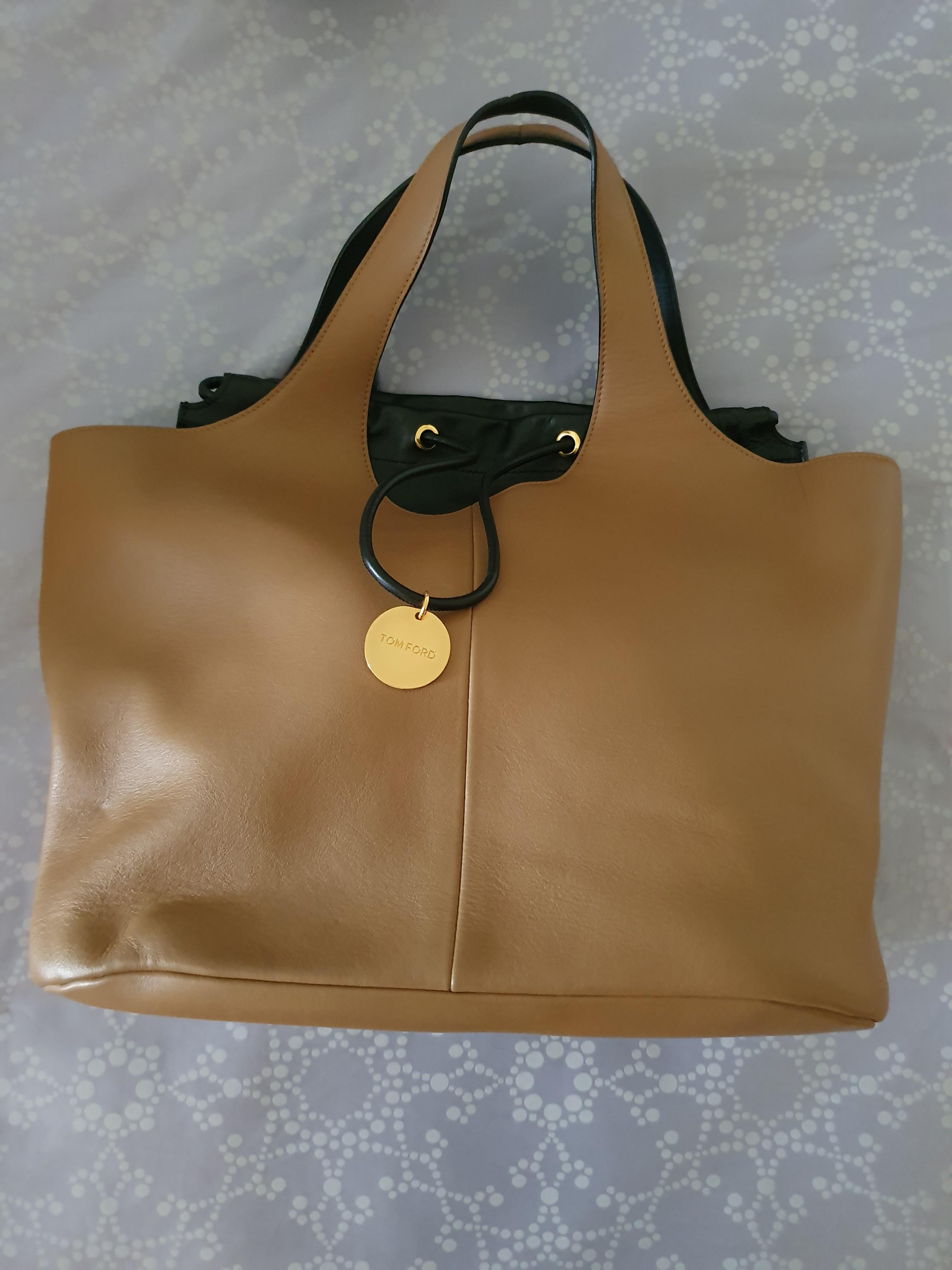 black and tan handbag