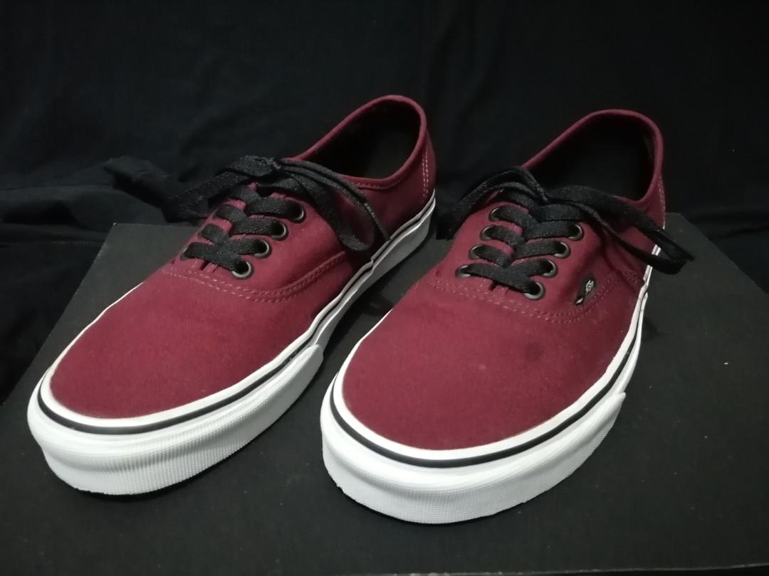 Vans Classic Authentic | Burgundy Red | Men'S 9.0, Men'S Fashion, Footwear,  Sneakers On Carousell