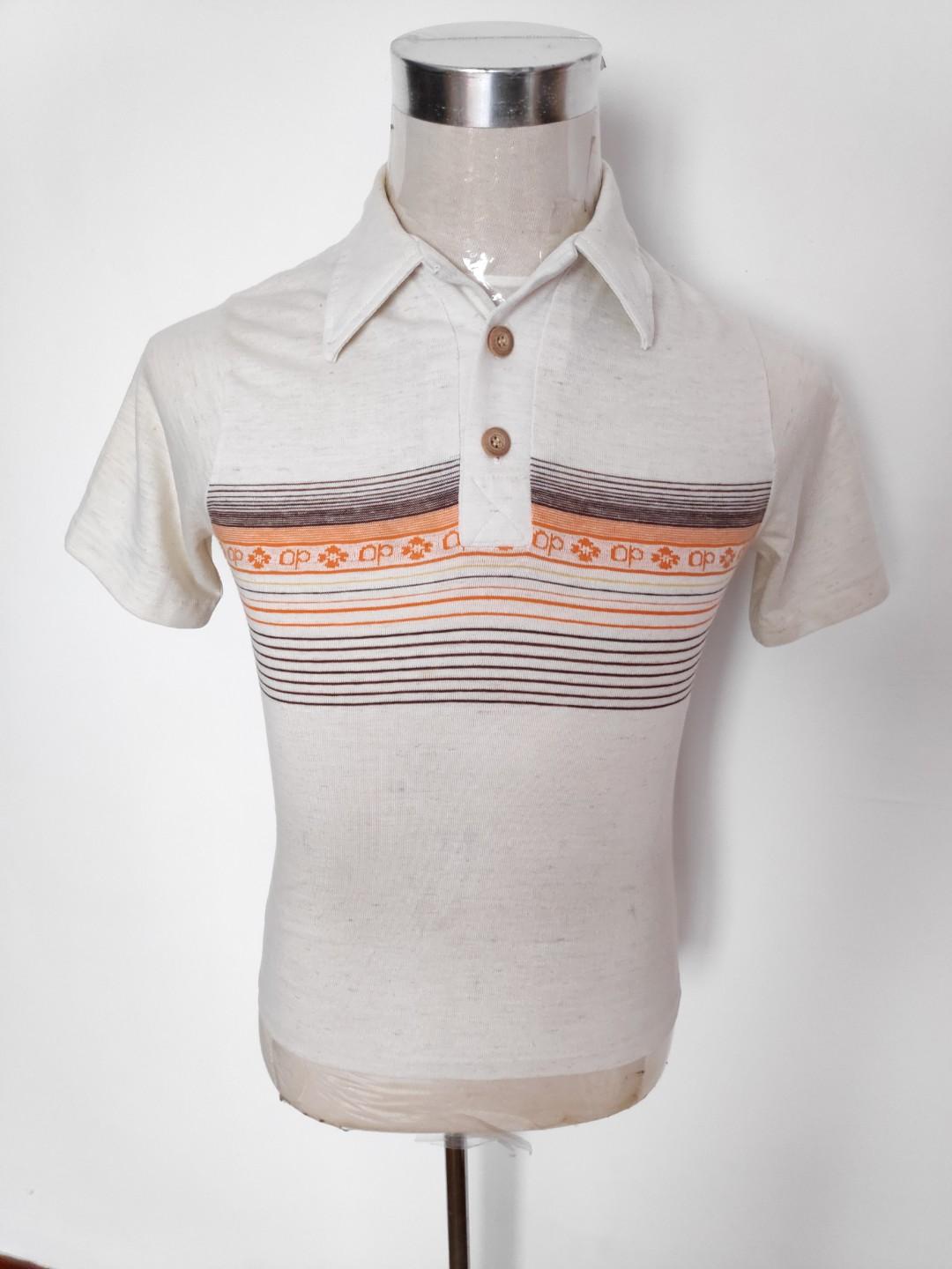 VINTAGE OCEAN PACIFIC OP BUNGA POLO SHIRT Men s Fashion Tops