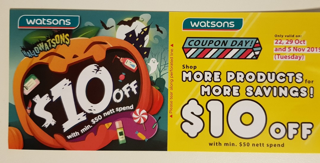 Watsons 10 off coupon, Beauty & Personal Care, Face, Face Care on