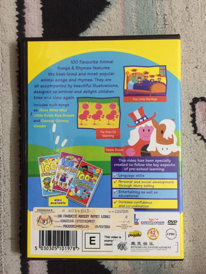 100 Favourite Animal Songs & Rhymes DVD 📀, Hobbies & Toys, Music & Media, CDs & DVDs on Carousell 100 Favourite Animal Songs & Rhymes DVD 📀, Hobbies & Toys, Music & Media, CDs & DVDs on Carousell