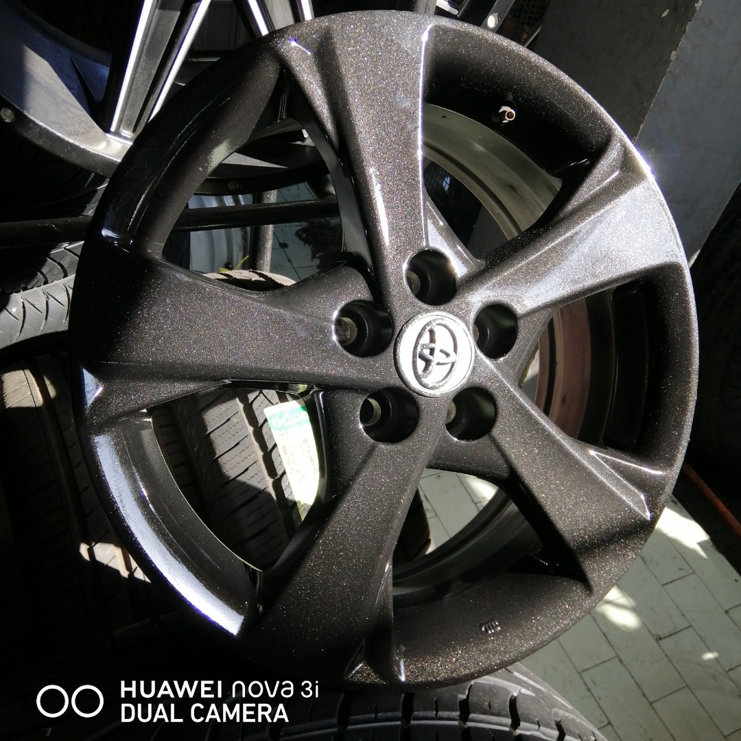 16 inch Toyota Altis V Mag wheels 5x100pcd Dark Gunmetallic, Car Parts