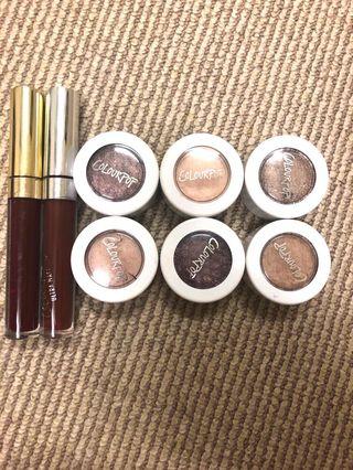 Colourpop bundle - Matte liquid lipsticks and super shock eyeshadow