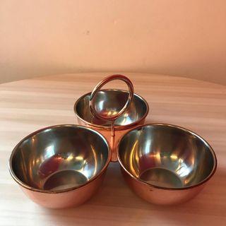 3 bowl snack set
