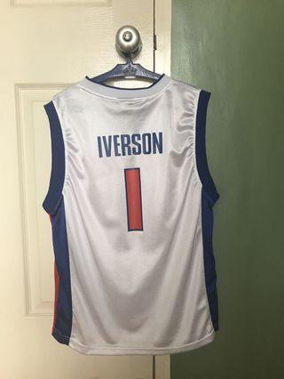 Allen Iverson Detroit Pistons Jersey
