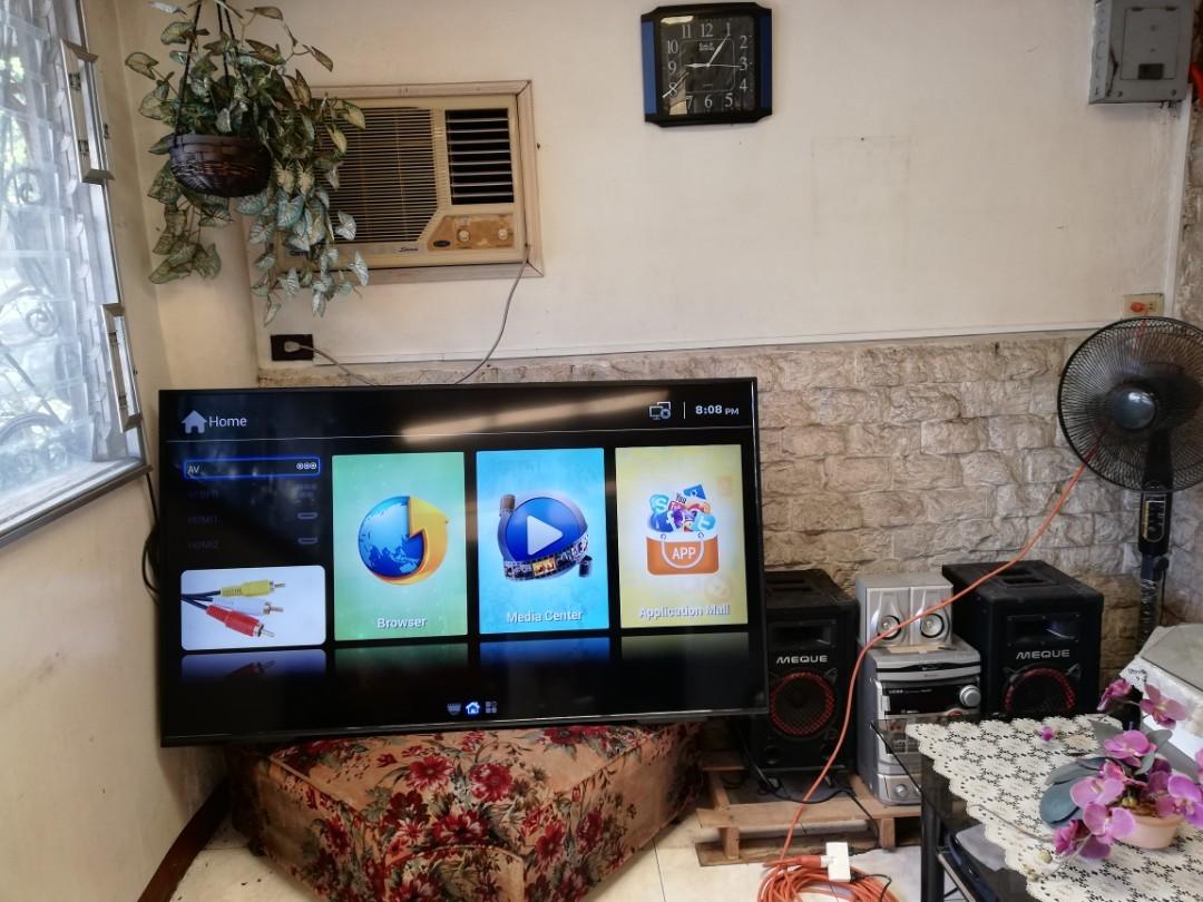 65in Smart TV (Category: TV) located in Quezon City. Submitted by happyearth.2051fc (Listing ID 257732090, Image 1). Description: 65in MyView LED Smart TV 1+yr seldom used A1 Condition with new backlite Best 4 Family Entertainment With Bracket, Stand, Remote RFS : excess appliance Slightly nego, cash basis Bagbag Nova QC area 09228883623.