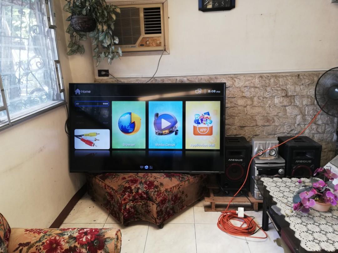 65in Smart TV (Category: TV) located in Quezon City. Submitted by happyearth.2051fc (Listing ID 257732090, Image 3). Description: 65in MyView LED Smart TV 1+yr seldom used A1 Condition with new backlite Best 4 Family Entertainment With Bracket, Stand, Remote RFS : excess appliance Slightly nego, cash basis Bagbag Nova QC area 09228883623.