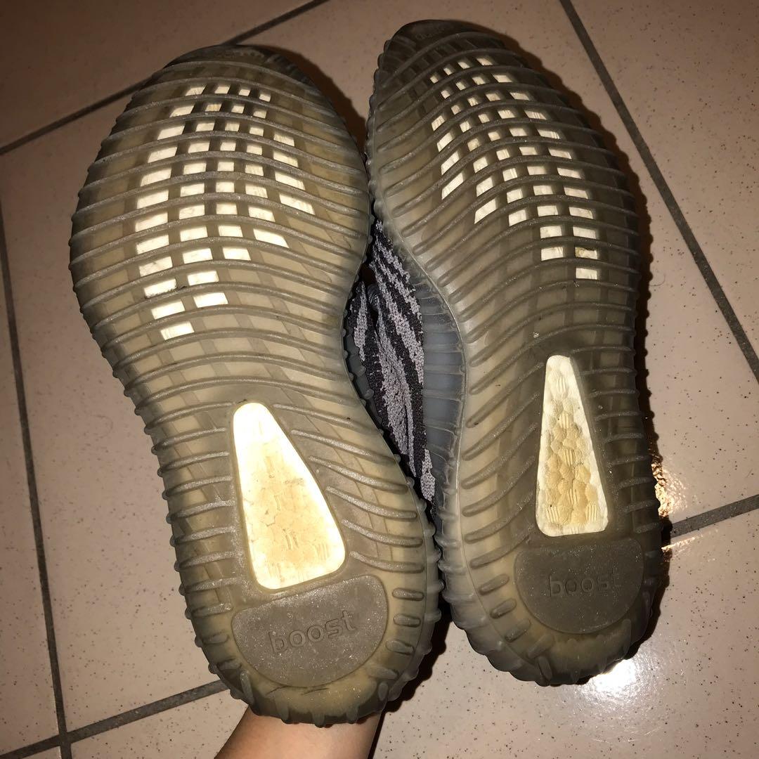二手女段 adidas yeezy boost 350 v2 beluga 灰斑马 us6 肯爷