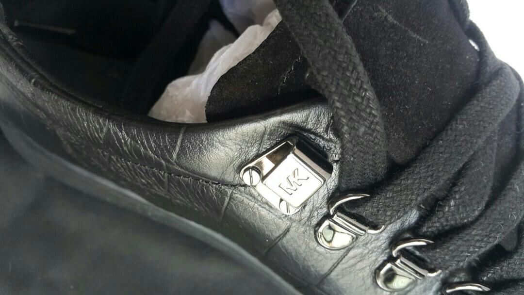 michael kors tennis shoe mens silver