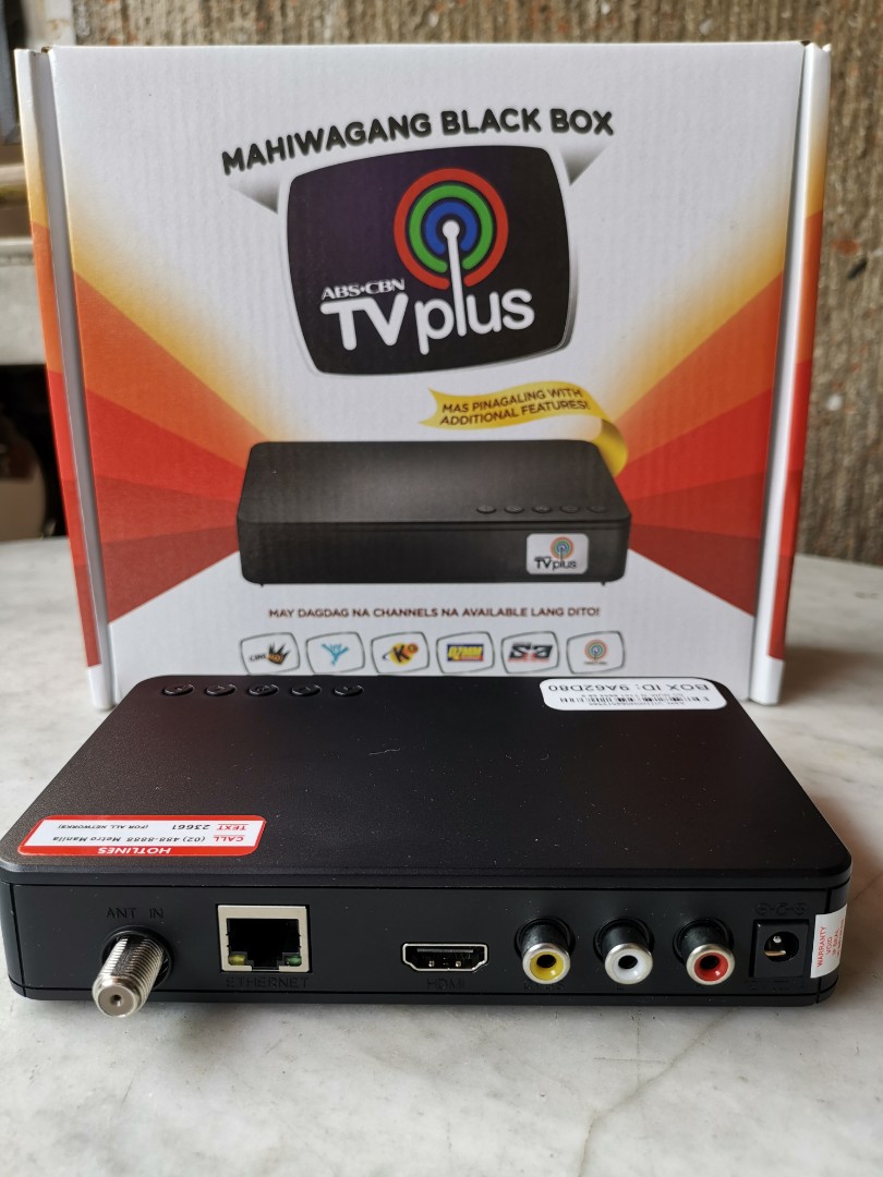 ABS CBN TV Plus with HDMI (Black Box) Digibox, Electronics, Others on  Carousell