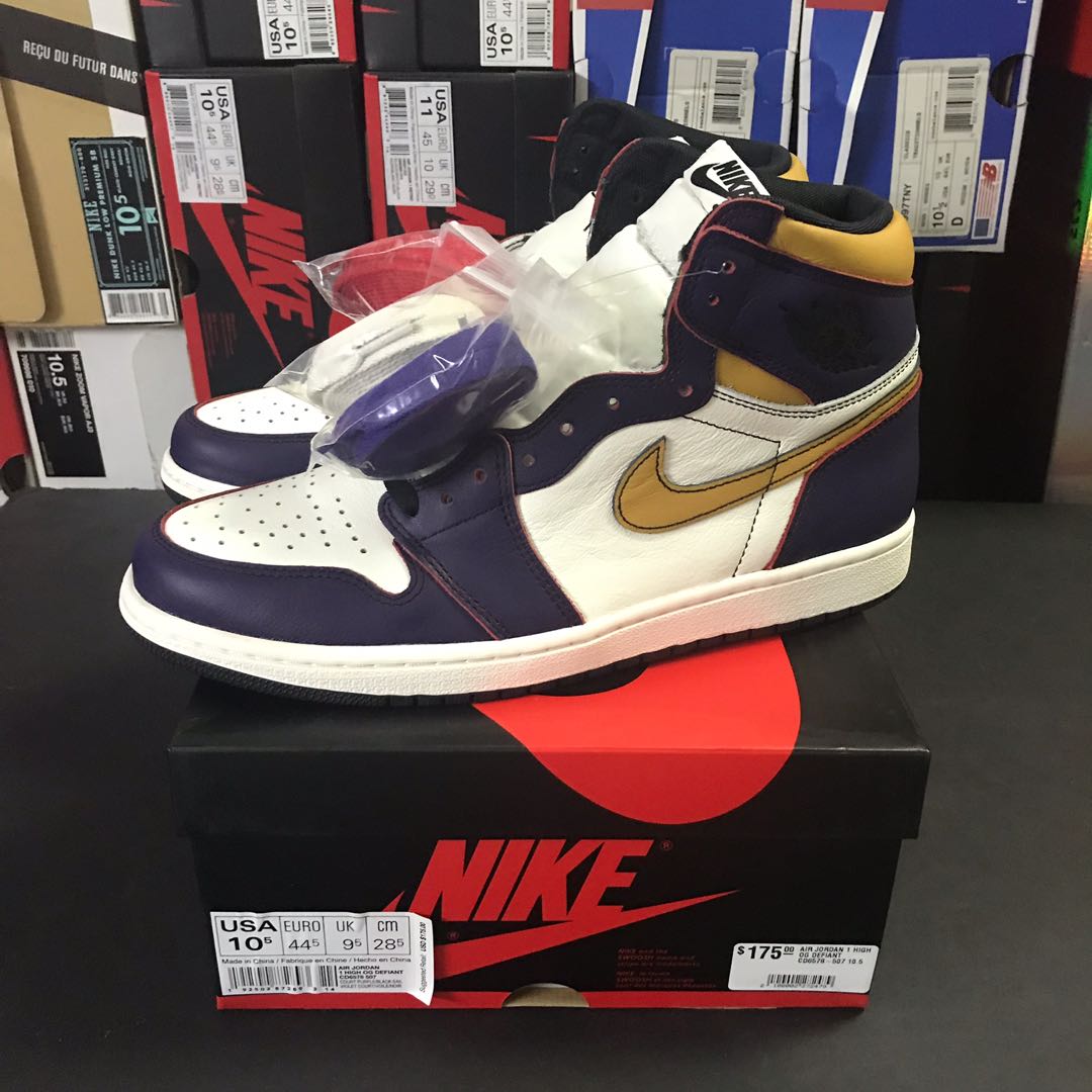 Air jordan 1 lakers to chicago top