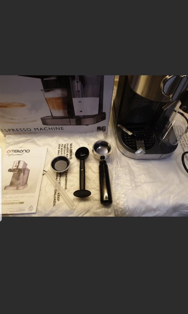 Ambiano Espresso Machine with Milk Frother (700ml capacity / 1.2L