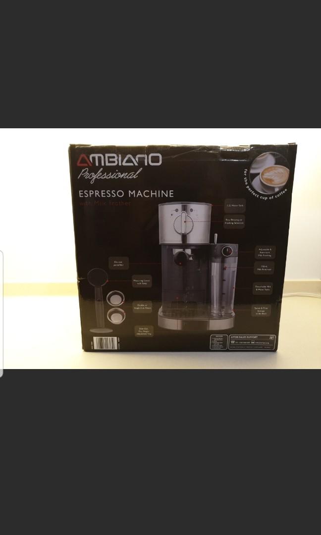 Ambiano Espresso Machine with Milk Frother (700ml capacity / 1.2L