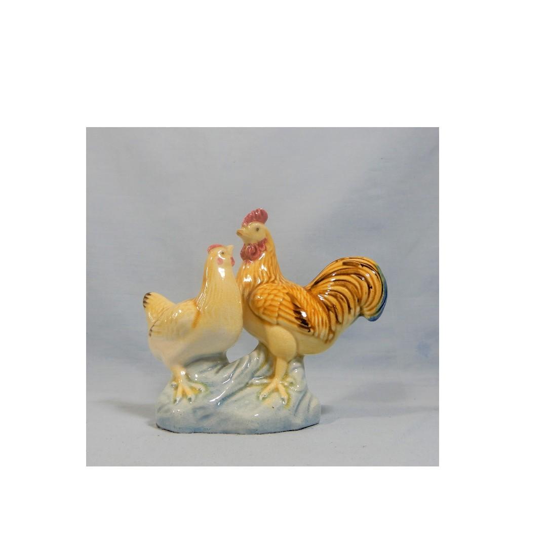 Antique Chinese ceramic rooster hen