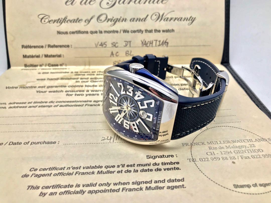 Franck muller store vanguard yachting v45