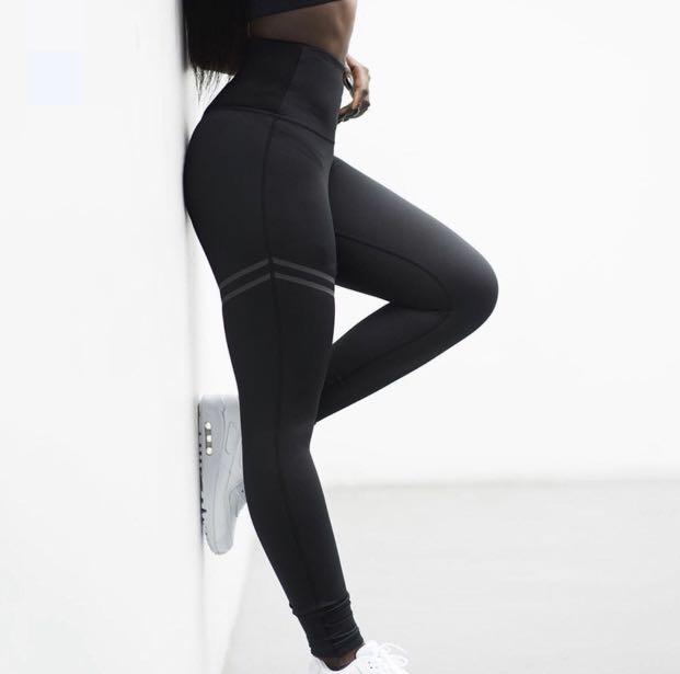 black gym leggings