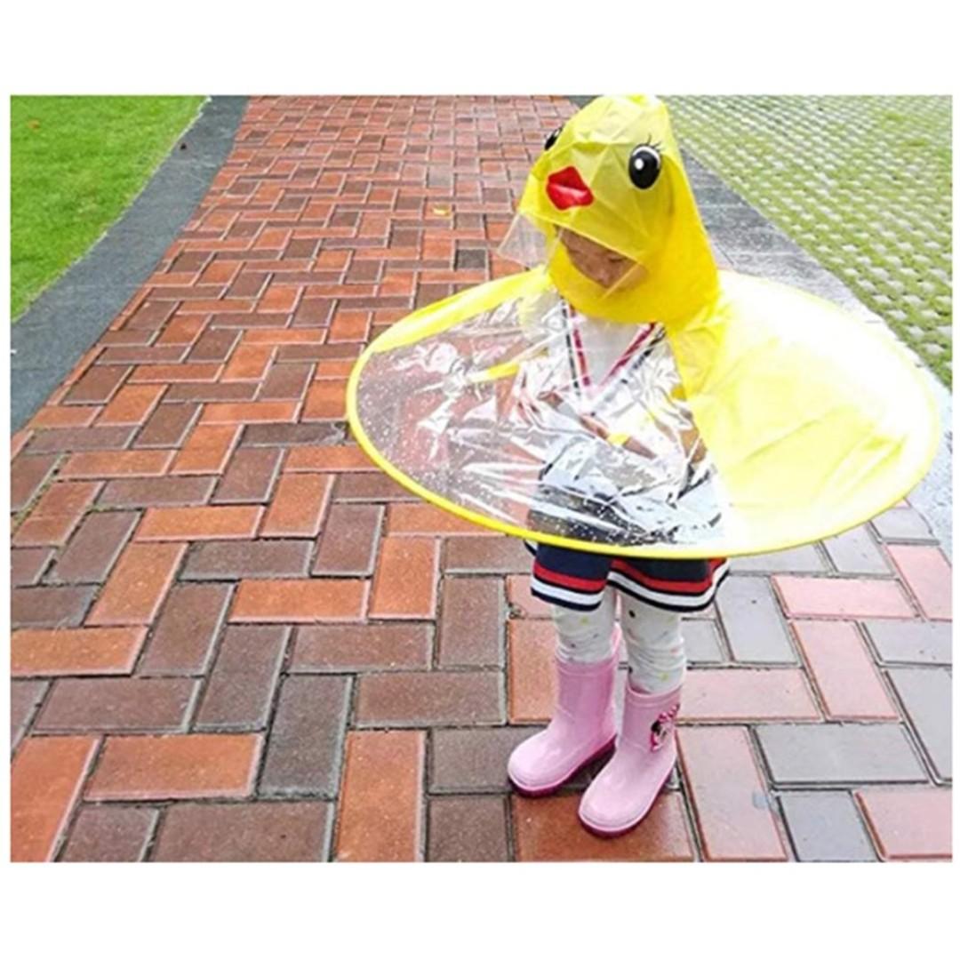 BNIP Kids Duck Raincoat Children Umbrella Cartoon Cloak Hooded