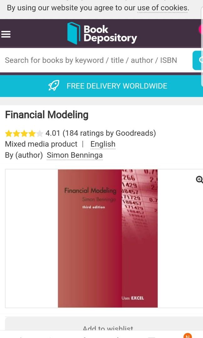 Brand New Financial Modeling Book Books Stationery Textbooks