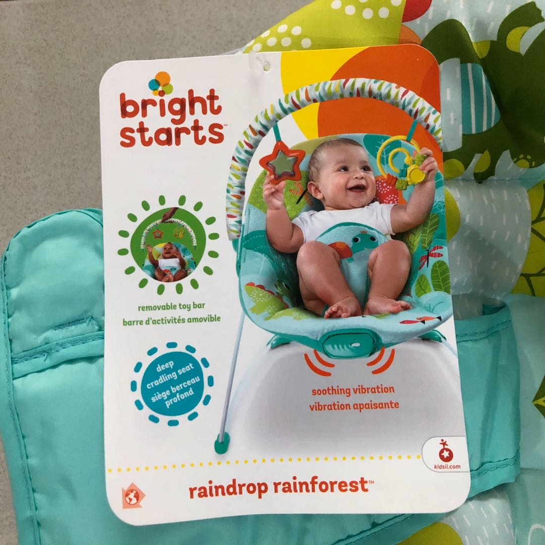 bright starts bouncer raindrop rainforest