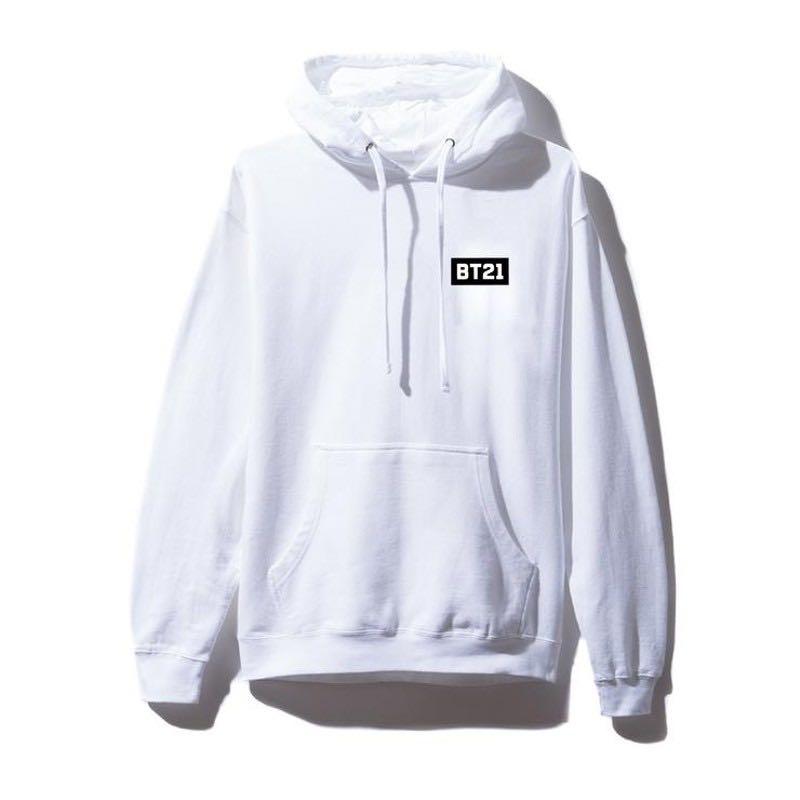 BTS x ASSC Peek a Boo Hoodie white Women s Fashion Tops Other Tops on Carousell