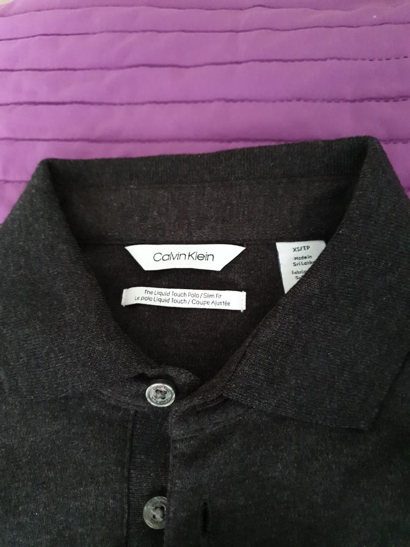 Calvin klein liquid touch polo slim fit best sale