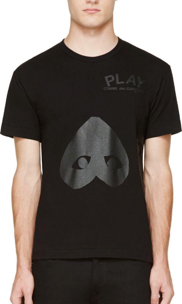 cdg tee black