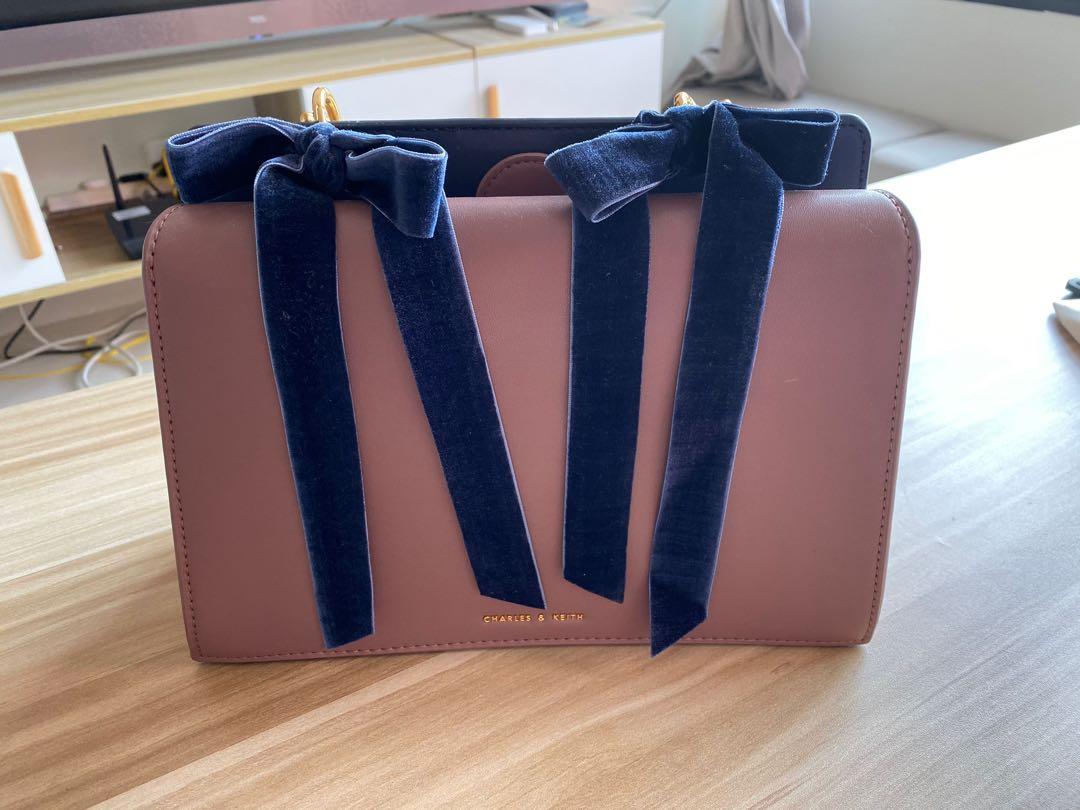 Charles & keith bow detail handbag deals