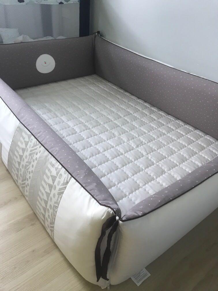 Creamhaus Inua XL Bumper Bed, Babies & Kids, Baby Nursery & Kids