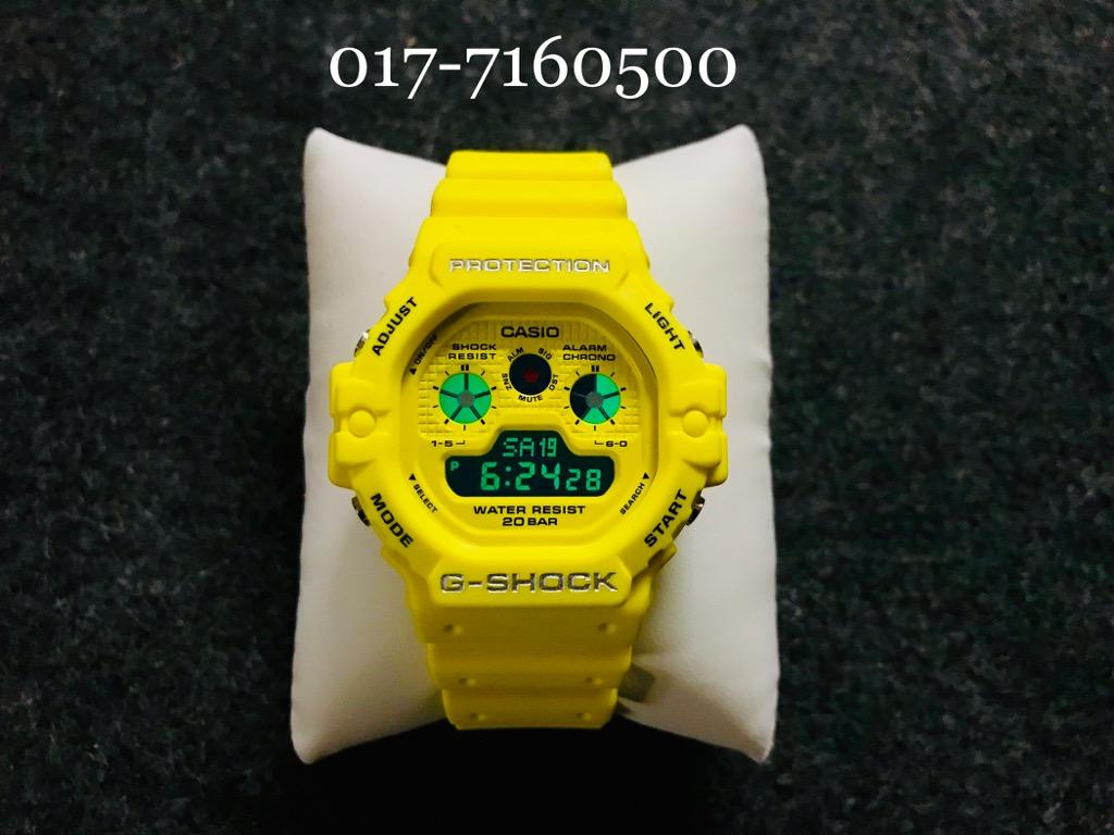 Dw5900 Tapak Kucing Kuning Japan Set Men S Fashion Watches On Carousell