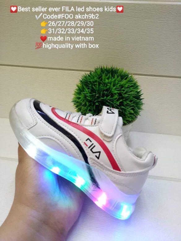 Fila led shoes kids