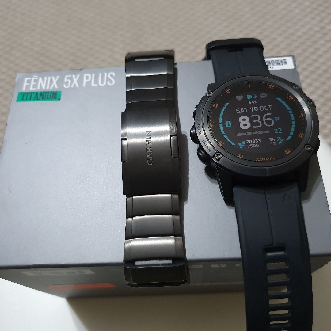 Garmin Fenix 5X Plus Saphire Edition Carbon Gray DLC Titanium