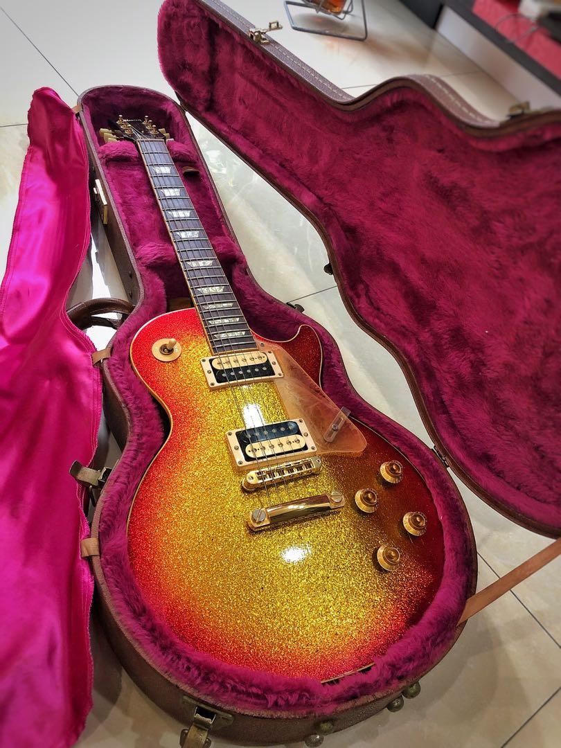 Gibson Customshop Gold Sparkle Hobbies Toys Music Media Musical Instruments On Carousell
