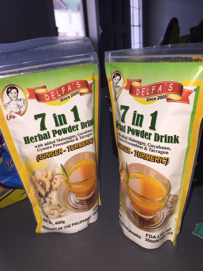 GingerTurmeric Herbal Tea 7 in 1 Infusion 400G, Health & Nutrition