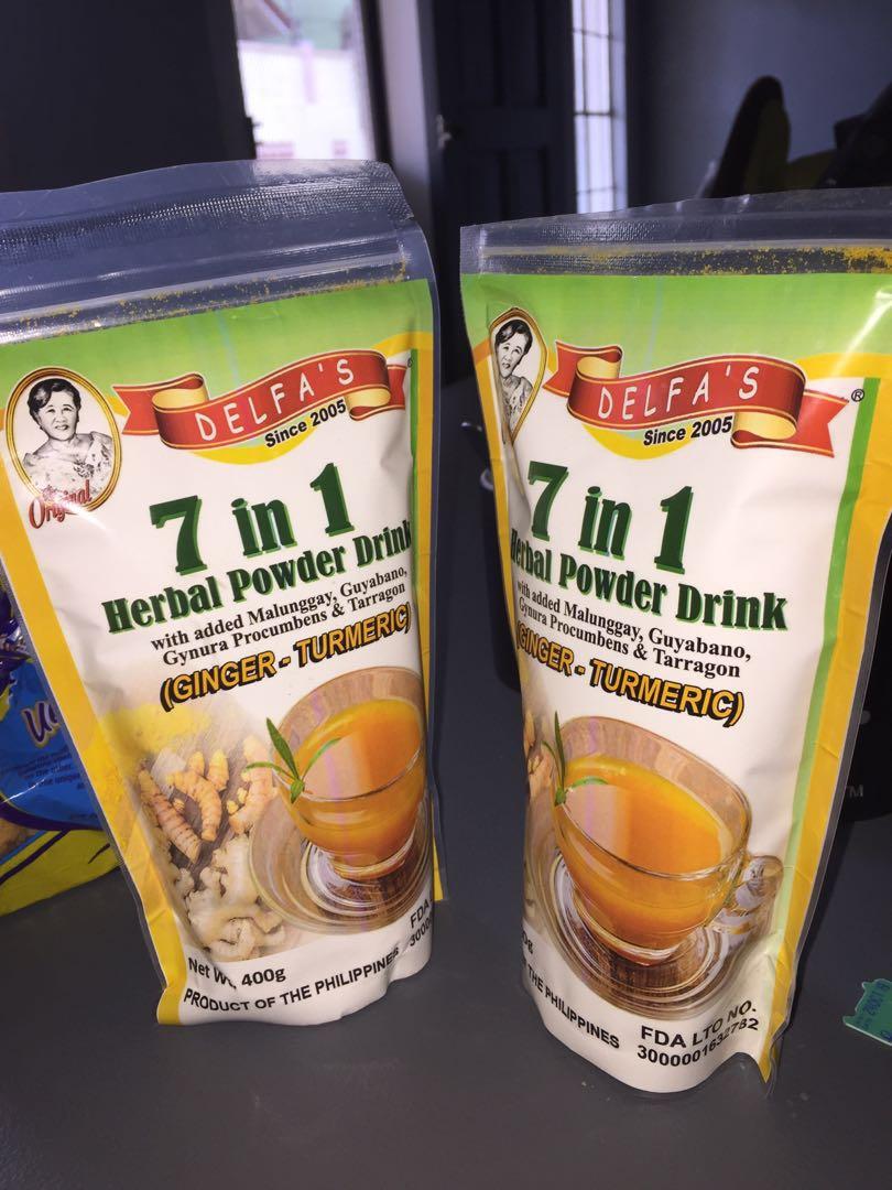 GingerTurmeric Herbal Tea 7 in 1 Infusion 400G, Health & Nutrition