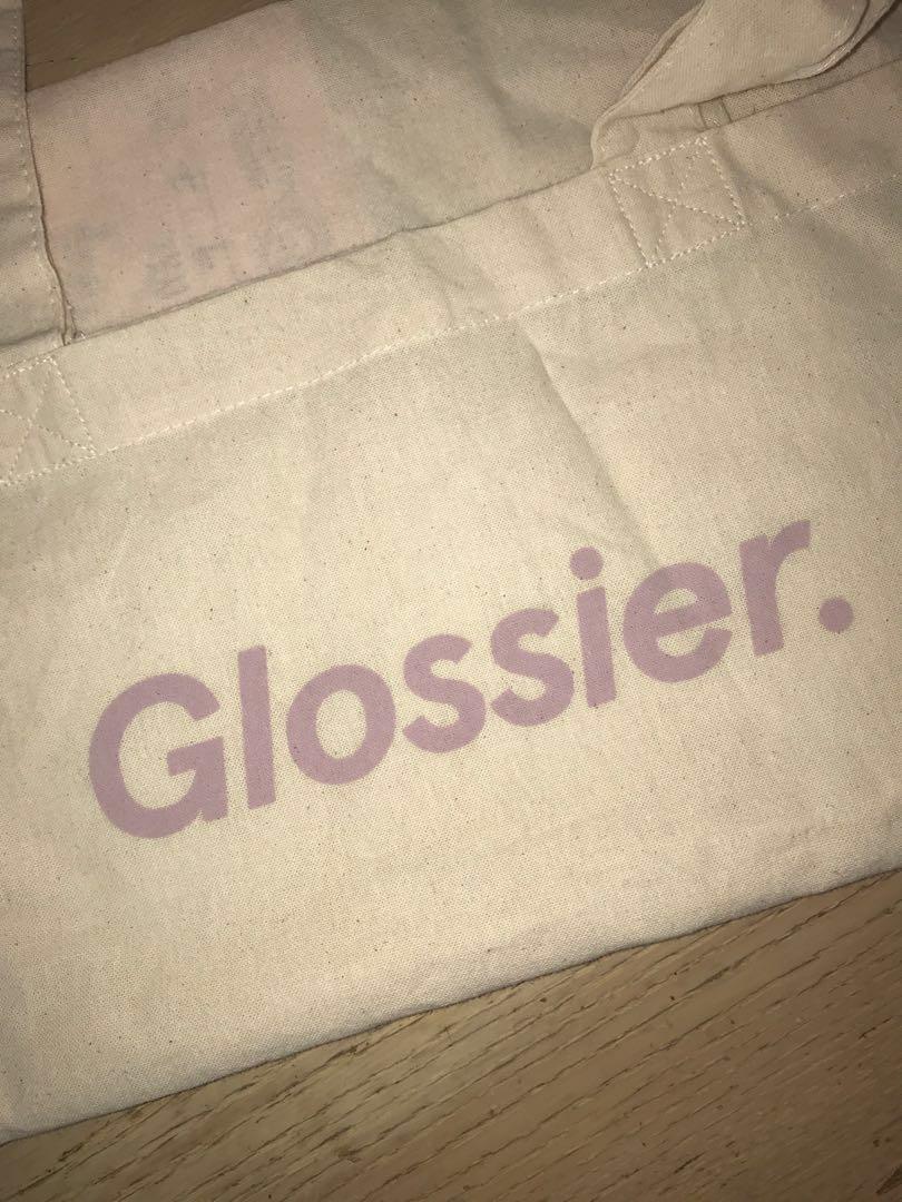 glossier tote bag