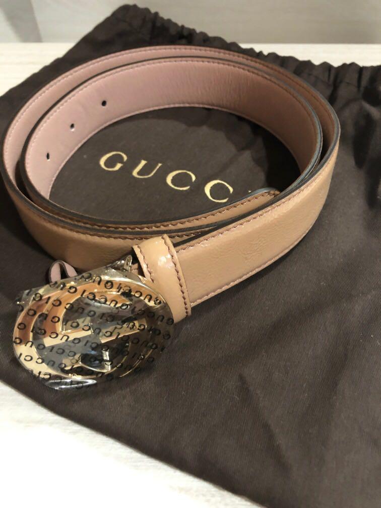 light pink gucci belt