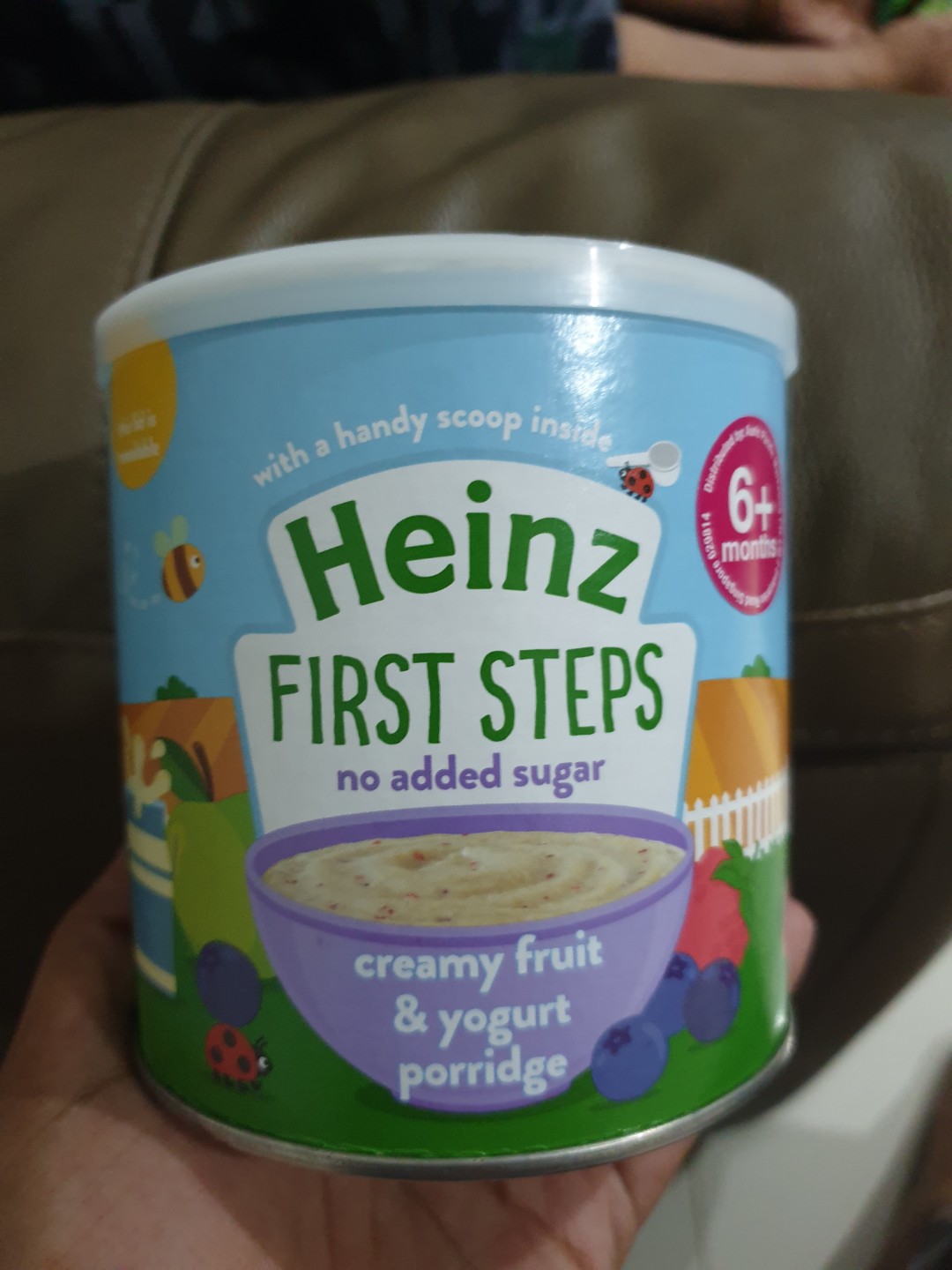 Heinz fruit and yogurt porridge top
